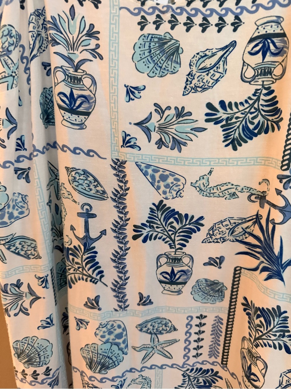 NWT Japna Sun Dress with Blue Seashell Print - Picture 5 of 5
